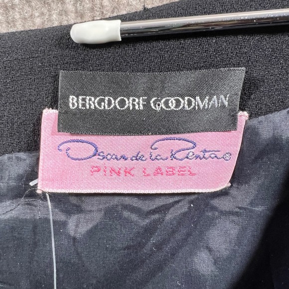 Oscar de la Renta Pink Label Long Sleeve Scoop Neck Dress Sz 8 Bergdorf Goodman - Picture 2 of 11